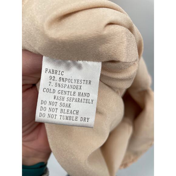 AIRLIE NWT Isolla Blush Lace Midi Strappy Halter Dress // 10 - Picture 12 of 13